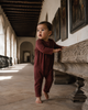 Retrokid Isla Soft Sweater Baby Burgundy Romper.