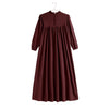 Retrokid Isla Maxi Soft Sweater Burgundy Dress.
