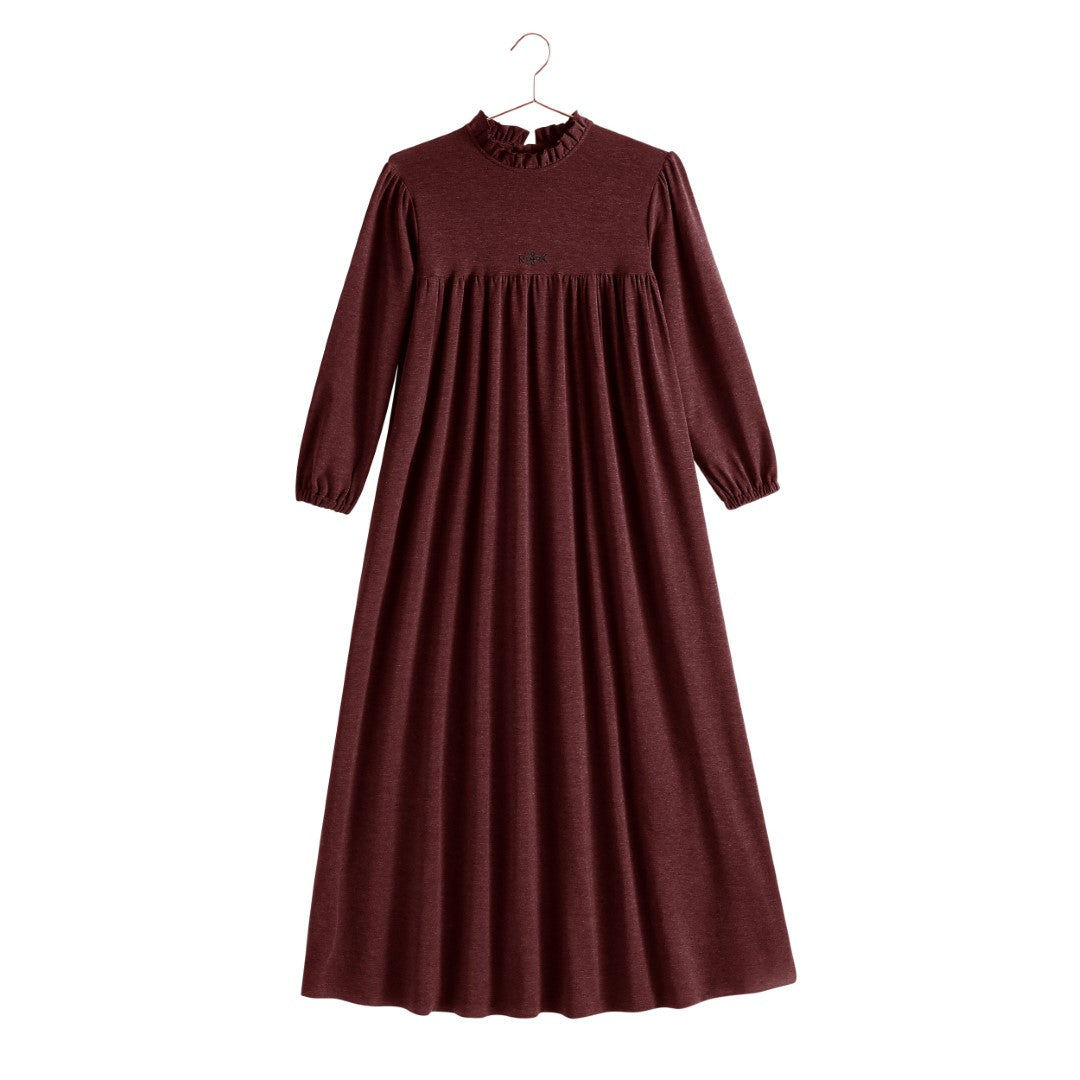 Retrokid Isla Soft Sweater Burgundy Maxi Dress 11-12Y / Burgundy