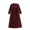 Retrokid Isla Maxi Soft Sweater Burgundy Dress.