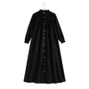Retrokid Isla Maxi Velvet Ribbed Black Dress.