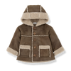 One More In The Family Hooded Brown Jacket