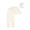 Little Parni Ivory Cardigan and Romper-all velour k268