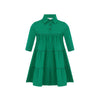 Little Parni Green Girls Tiered Dress w/ LP Back Logo K414
