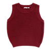 Little Parni Knit Burgundy Vest K556