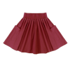 Little Parni Taffeta Burgundy Skirt K557