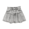 Little Parni Grey Denim Short Skirt K606