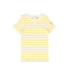 Little Parni Wide Striped Short Sleeves Yellow/Ivory Tshirt K613