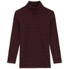 Kix Striped Black/Red Turtleneck