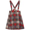 Kix Patch Plaid Green Skirt