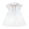 Little Parni Pico Short Sleeves White Dress K666