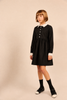 Little Parni Girls Collared Black Dress K681.