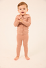 Little Parni Embroidered Collar Cardigan Pink Set K694.