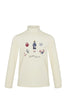 Little Parni Printed Ivory Longsleeve Turtleneck K698