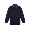 Little Parni Boys Denim Collar Navy Blue Polo K700