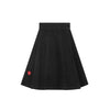Little Parni Heart Detail Black Denim Skirt K702.