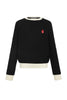 Little Parni Teen Chunky Black Sweater K714