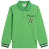 Kix Nautical Logo Long Sleeve Green Polo