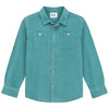 Kix Denim Long Sleeve Teal Shirt