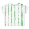 Kix Striped Denim Toddler White/Green Shirt