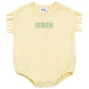 Kix Barcode Print Yellow Romper