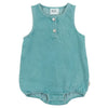 Kix Denim Baby Boy Teal Romper