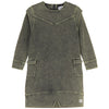 Kix Washed Raw Edge Lime Sweatdress.