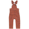 Kix Scallop Edge Corduroy Rust Romper.