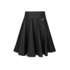 Byke Paneled Denim Black Wash Skirt