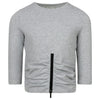 Byke Cropped Zip Grey Tee