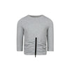 Byke Cropped Zip Grey Tee