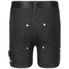 Byke Denim Detailed  Black Wash Short