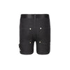 Byke Denim Detailed  Black Wash Short