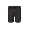 Byke Denim Detailed  Black Wash Short