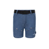 Byke Denim Detailed  Blue Wash Short