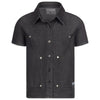 Byke Denim Detailed Black Wash Polo