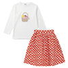 Kix Picnic Gingham Red/White Set