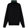 Kix Logo Detail Black Turtleneck