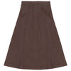 Kix Denim Panel Midi Brown Skirt.