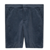 Blumint Steel Blue Velvet Bermuda Shorts (& baby Suspenders)