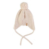 Piupiuchick Knitted Baby Bonnet - Ecru