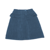 Bopop Denim Snap Collection Skirt Blue