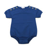 Bopop Snap Collection Romper Royal Blue