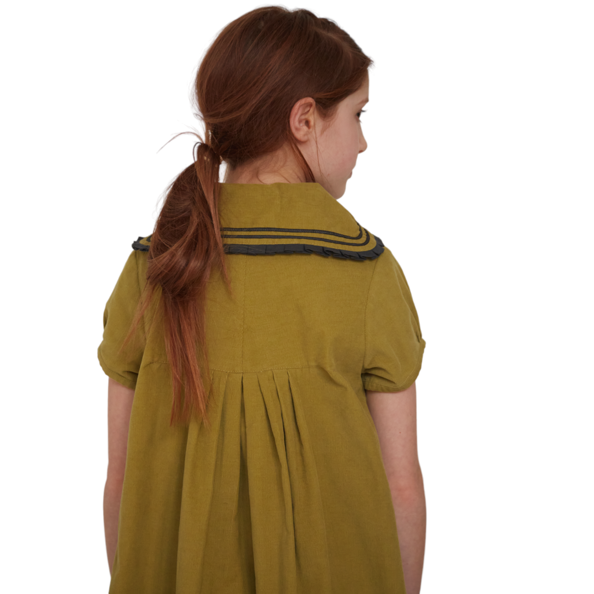 Laila Back Pleat Sailor Dress - Lime – Macaroni Kids