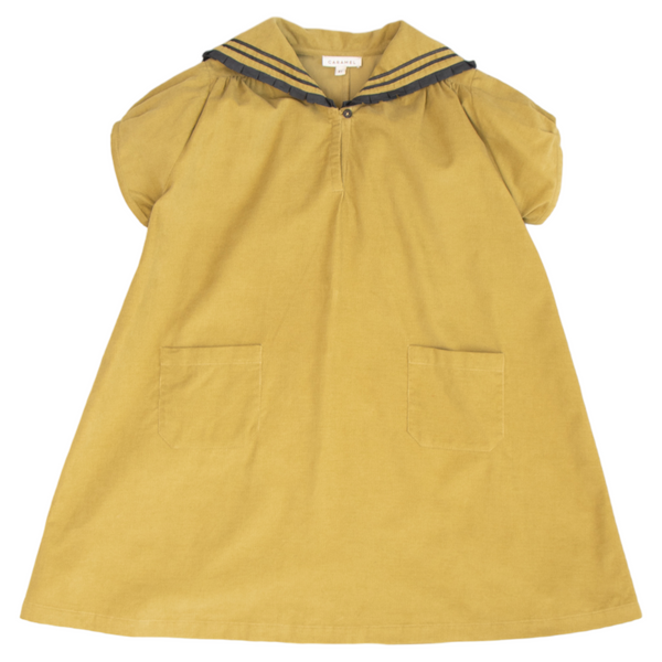 Laila Back Pleat Sailor Dress - Lime – Macaroni Kids