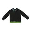 Limited Edition Boys Leopard Polo Grey Sweatshirt.