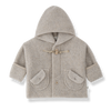One More In The Family Hooded Beige Jacket