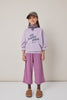 Tocoto Vintage Pockets "My Happy Place" Lilac Sweatshirt