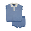 Sweet Threads Louis Medium Blue Baby set
