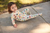 Little Parni Alphabet Ivory Footie PJ115